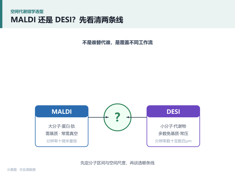 MALDI 还是 DESI？2026 空间代谢组学质谱成像源选型避坑指南